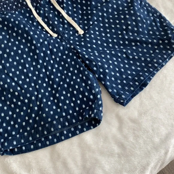Old Navy navy blue white dotted print shorts - Picture 4 of 17